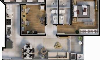 Imagem 2: Apto gardem - 2 quartos com 2 vagas