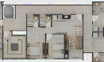 Imagem 4: Studio à venda, 100 metros do mar, 28m², Bessa - João Pessoa - PB