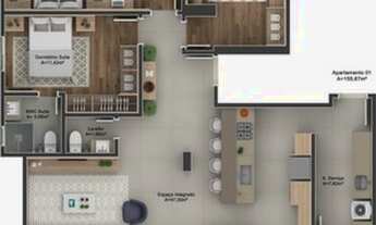 Imagem 7: Apartamento para venda tem 48 metros quadrados com 1/2/3 suíte(s) em Pedra Branca - Palhoç