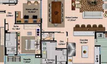 Imagem 2: Cobertura com 3 Quartos à Venda, 229 m²