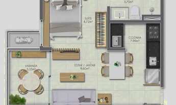 Imagem 7: Apartamento para Venda em Salvador, Patamares, 2 dormitórios, 1 suíte, 1 banheiro, 1 vaga