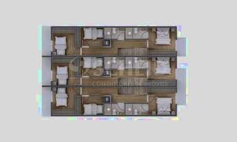 Imagem 5: Lindo sobrado novo 3dts com 1suite em rua segura de segurança e cancela, aceita permuta me