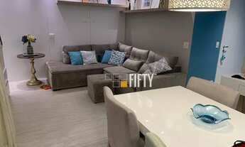Imagem 3: Apartamento com 2 dormitórios para alugar, 82 m² por R$ 5.486,00/mês - Granja Julieta - Sã