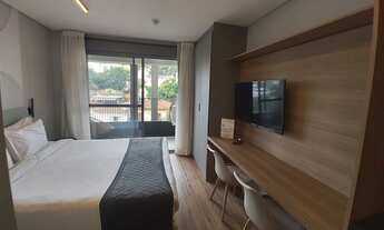 Imagem 5: Apartamento/Studio TOTALMENTE MOBILIADO para aluguel possui 30 metros quadrados com 1 quar