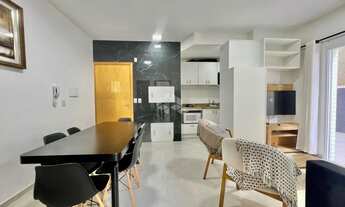 Imagem 7: Apartamento mobiliado de 1 dormitório com Vista Mar e box/vaga de garagem em Capão da Cano