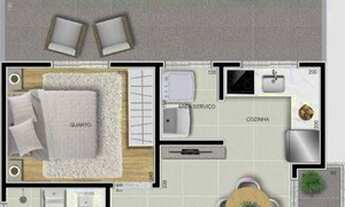 Imagem 5: Apartamento Garden à venda, 40 m² por R$ 190.000,00 - São Marcos - São José dos Pinhais/PR