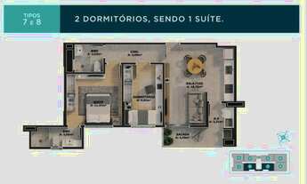 Imagem 3: Cessão de direitos - Vivendas Home Club, 65m², 2 quartos, 11a bloco B - Entrega em Maio/23