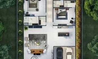 Imagem 12: Excelente casa térrea Alphaville3, 280m2, 4 suítes, piscina. Próx. Portaria. Original. Men