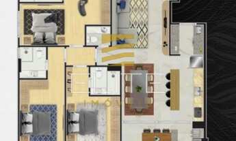 Imagem: Apartamento com 120,85 metros privativos