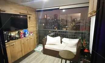 Imagem 4: Apartamento 83m, 3 quartos, 1 suíte, 1 vaga, sacada gourmet envidraçada, área de lazer com