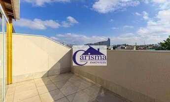 Imagem 2: Cobertura com 2 dormitórios para alugar, 92 m² por R$ 2.465,00/mês - Vila Floresta - Santo