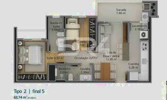 Imagem 2: Apartamento no Água Verde - Residencial Porto Di Genova