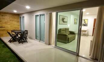 Imagem 4: Apartamento térreo mobiliado com jardim e vista mar Cumbuco Ceará