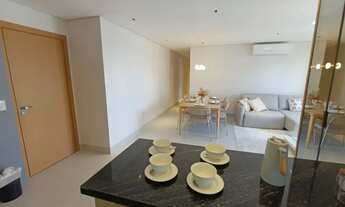 Imagem 2: Apartamento de 101 m², 3 suítes, andar alto, 2 vagas cobertas e mobiliado no DF