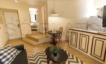 Imagem 5: Flat com serviços todo mobiliado com 48m², sem burocracia, ideal para empresário ou estuda