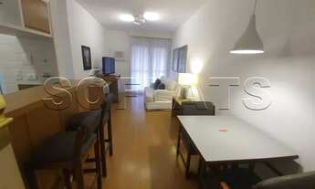 Imagem 4: Flat com 1 dorm. reformado com camareira, tv a cabo e garagem ao lado da Av Paulista. Cons