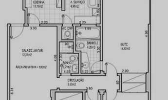Imagem 3: Apartamento para aluguel possui 100 metros quadrados com 3 quartos