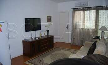 Imagem 2: Flat com 1 dormitório, com com serviços, decorado no centro de Alphaville