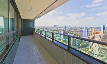 Imagem 3: 4Qrts-3Suites-Novo-Lindíssimo-Pina-Ponto p/ Morar-Vista Deslumbrante-Varanda Gigante-156m²