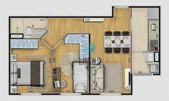 Imagem 2: Apartamento com 2 dormitórios à venda, 43 m² por R$ 289.400,00 - Paulicéia - São Bernardo