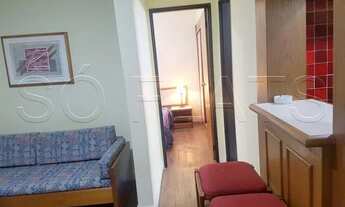 Imagem 7: Flat mobiliado com 42m² com quarto, sala, cozinha completa e banheiro, a 200 m da Av. Paul