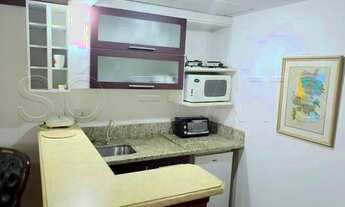 Imagem 5: Flat mobiliado reforado, com 1 dormitório em andar alto no Jardim Paulista. Sem burocracia