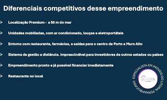 Imagem 2: PORTO DE GALINHAS - 34 m² sendo 1 quarto com varanda gourmet, piscina e mobiliado