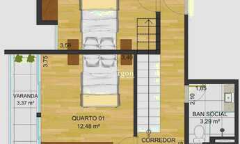 Imagem 6: Coberturas Duplex com 1 quarto e terraço para venda no Bairro São Pedro em Juiz de Fora