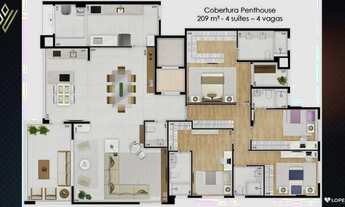 Imagem 7: Apartamento 3 dormitório Suíte lavabo Lazer completo Bairro Santa Paula São Caetano do Sul