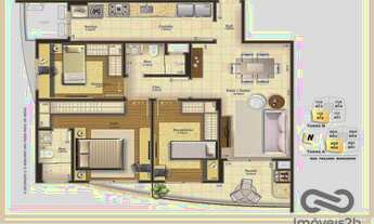 Imagem 3: Apartamento à venda, 91 m² por R$ 1.455.226,00 - Trindade - Florianópolis/SC