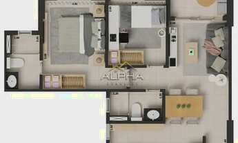 Imagem 2: Apartamento para Venda em Fortaleza, Presidente Kennedy, 2 dormitórios, 1 suíte, 2 banheir