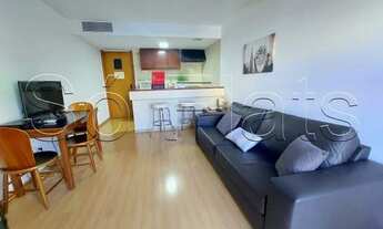 Imagem 3: Flat estilo duplex mobiliado com serviços, com 2 dormitórios disponível para locação