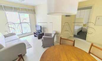 Imagem 2: Flat para locação no Roma Palace contendo 49m², 1 dormitório e 1 vaga de garagem