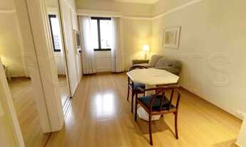 Imagem 3: Flat mobiliado reforado, com 1x dormitório em andar alto no Jardim Paulista. Sem burocraci