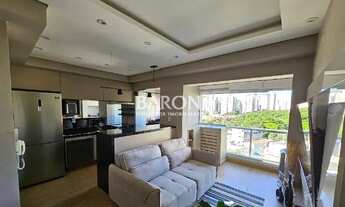 Imagem 4: Apartamento à venda no Brooklin, armários planejados, ar condicionado, 2 dormitórios sendo