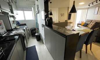 Imagem 7: Apartamento 52m² - Planejado - 2 dormitórios - 1 banheiro - varanda gourmet - 2 vagas de g