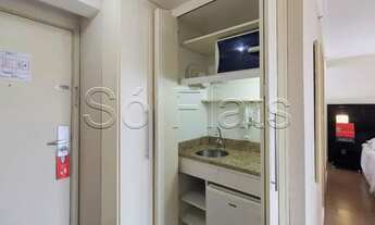 Imagem 6: Flat disponível para locação contendo 29m², 1 dormitório e 1 vaga, excelente para estudant