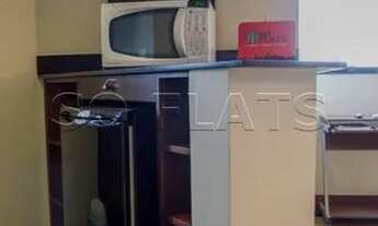 Imagem 7: Apartamento mobiliado com 1x dormitório com 45m² com sala avarandada próximo da Avenida Pa