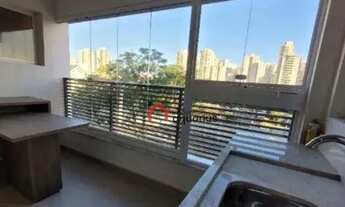 Imagem 3: Apartamento com 1 dormitório para alugar, 45 m² por R$ 4.105,00/mês - Jardim Aquarius - Sã