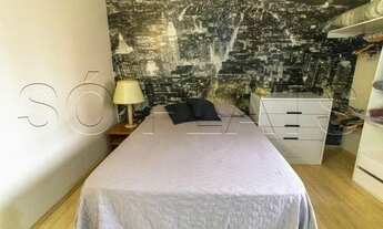 Imagem 3: Q.I - Flat totalmente mobiliado em Moema com 1x dorm. para locação com entrada imediata