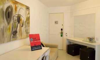 Imagem 2: Apartamento mobiliado com 1 dormitório com 45m² com sala avarandada próximo da Avenida Pau