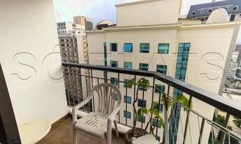 Imagem 5: Flat totalmente mobiliado para locação ao lado da Av Paulista e Metrô Consolação. Consulte