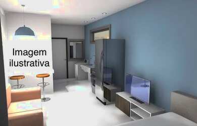 Imagem 6: Aluguel de kitnet 25 metros quadrados com conceito aberto
