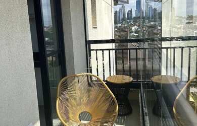 Imagem 3: Apartamento mobiliado com 40m2, 1 dormitório, 1 vaga, para locação no condomínio