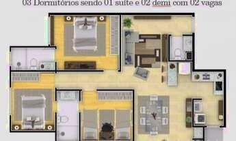 Imagem 5: Oportunidade AP na Planta 93,05 m2, 01 Suíte e 02 Demi Suíte, Bairro dos Estados -Timbó SC