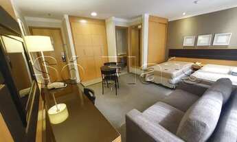 Imagem 4: Belíssimo flat totalmente mobiliado, com serviços de arrumação e lavanderia coletiva