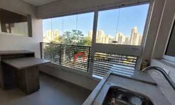 Imagem 5: Apartamento com 1 dormitório para alugar, 45 m² por R$ 4.105,00/mês - Jardim Aquarius - Sã