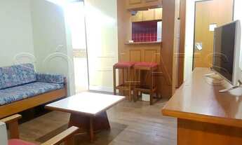 Imagem 2: Flat mobiliado com 42m² com quarto, sala, cozinha completa e banheiro, a 200 m da Av. Paul