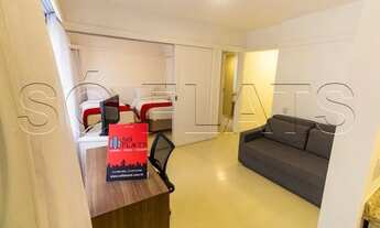 Imagem 3: Flat para locação totalmente mobiliado no Itaim, próximo a Av. 9 de Julho e São Gabriel. S