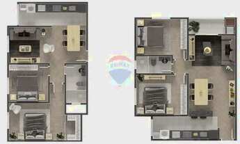 Imagem 7: Apartamento à venda, lançamento em fase de acabamento, 02 quartos, 58m², 1 vaga - Centro